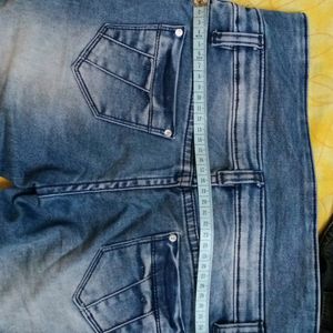 Denim Designer Capri Jeans For 8 To 10 Year