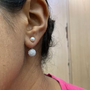 2 Way Swarovski Diamond Earrings