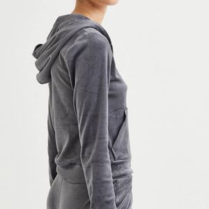 H&M Velour Grey New Jacket