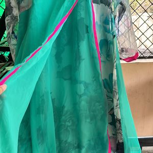 Sea Green Ethnic Gown