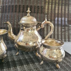 Antique Brass Tea Set