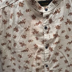 Showoff Floral Printed Half Shirt (Men's)