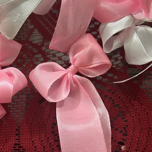 HANDMADE BOWS ❤️ Pink &White