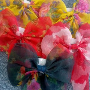 Combo Of 5 Georgette Bows