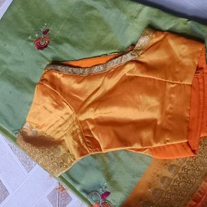 Fancy Green Saree