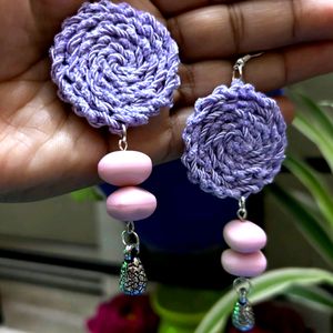 Crochet handmade earing mono Colour