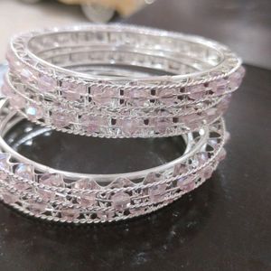 Pink White Bangle