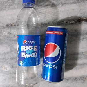 PEPSI BOTTLE AND CAN