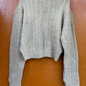 Korean Cropped Winter Pullover