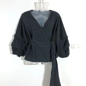 Black Wrap Around Top (Women’s)