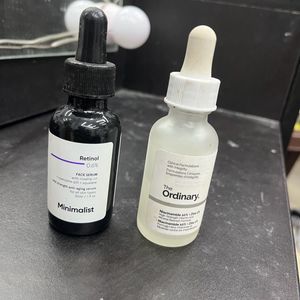 ORDONARY NIACINAMIDE + MINIMSLIST RETINOL SERUM