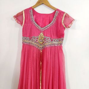 Women Pink Kurti Set