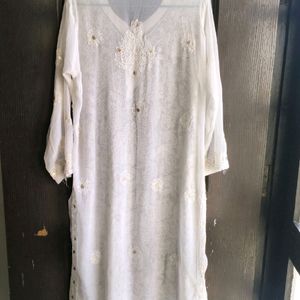 Chikankari Kurta With Gota Patti