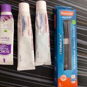 MassagePainReliefGel, Boroplus,TrimaxPen,Skincream