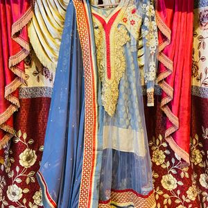 3 Piece Bajerao Mastani Dress In Grayesh Colour