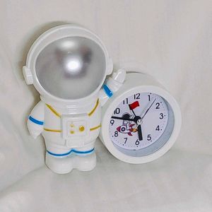 Space Theme Astronauts Spaceman Alarm Table Clock