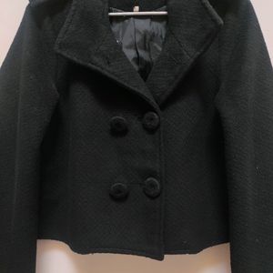 Crop Collared Overcoat