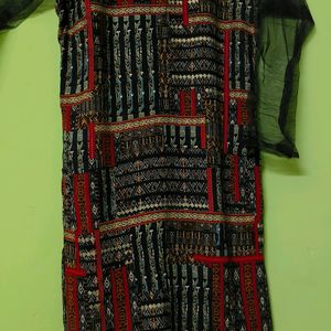 Black Red kurti