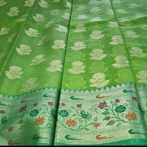 Pure banarsi Cotton silk Saree