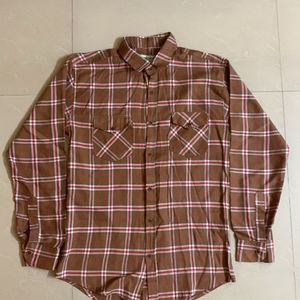 Brown Checkered Shirt