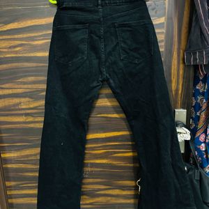 Styli Black Wide Leg Jeans