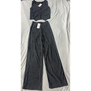 Vintage Stripes Corporate Vest Co-ords