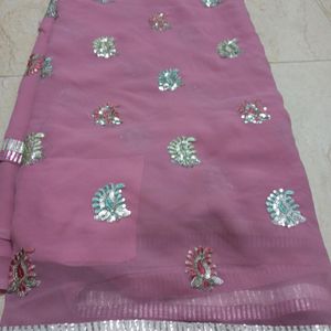 Beutiful Pink Color Saree