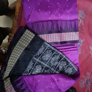 Papa Silk Saree Purple Pink