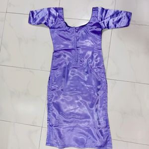 🆕 Lavender Satin Kurti Set