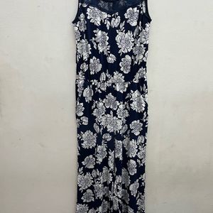 Blue&White Floral Jumpsuit