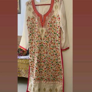 Zari Work Embroidery Kurta