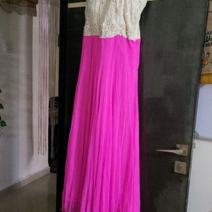 Baby Pink  Floor Length Gawn.