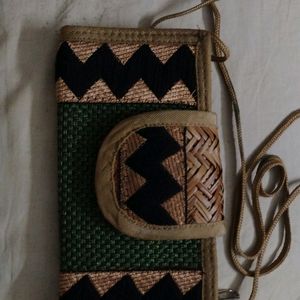 NEW Fancy Jute Clutch