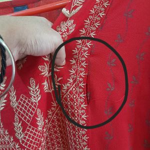 Red Kurta With Dupatta♥️