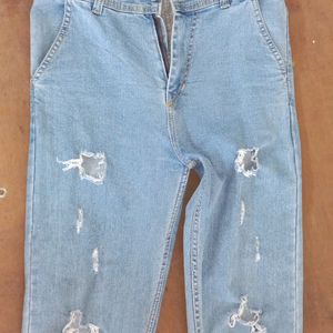 Blue Distressed Jeans