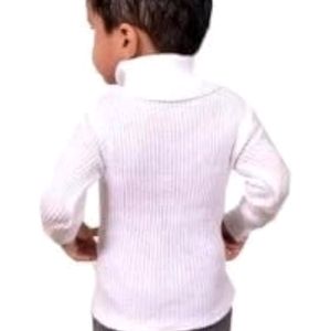 New Kids White High Neck Sweater for Boys and Girl