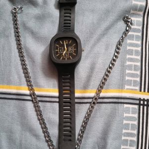 5 In 1 Combo 2 Watch+chain+bracelet+earpods