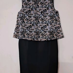 Black Printed Dress