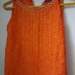 Stylish Orange Kurta