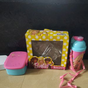 Barbie Combo Tiffin & Water Bottle