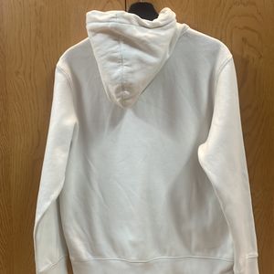 H&M White Hoodie With Side Insert Pockets. Size M, Condition Good.