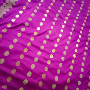 Pink Halfpattu Saree