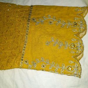 Yellow Anarkali Suit Set