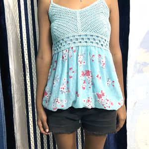 Cute Sky Blue Top