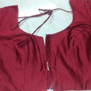 New Studio Shringaar Maroon Design Saree Blouse