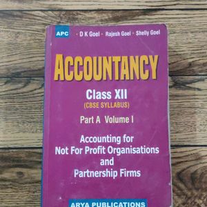 Accountancy Book For Class 12