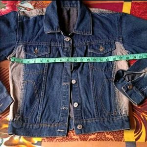 Girls Beautiful Denim Jacket Or Overcoat