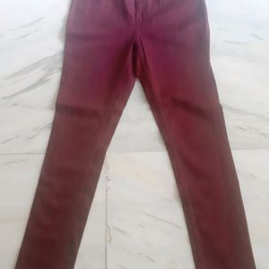 Original Vero Moda Mauve Colour Cotton Trouser