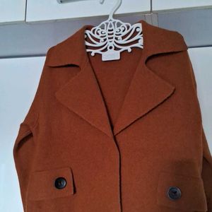 Korean Style Woollen Long Coat