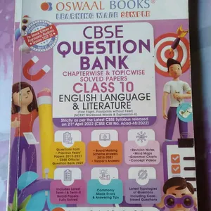 CBSE QUESTION BANK Class 10 ENGLISH LANG AND LIT